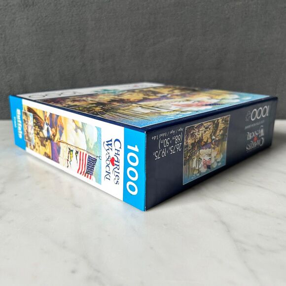 Charles Wysocki Love Letter From Laramie Wyoming Cowgirl 1000 Pc Puzzle-Complete - Picture 7 of 8